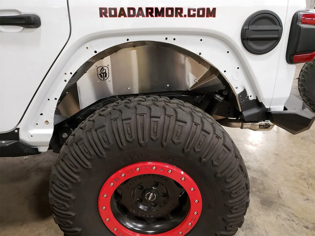 518LFR0Z – ROAD ARMOR Inner Fender, Raw Stainless Steel Set of 2